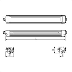 LED AL-25 - LED Aufbauleuchte - Maschinenleuchte